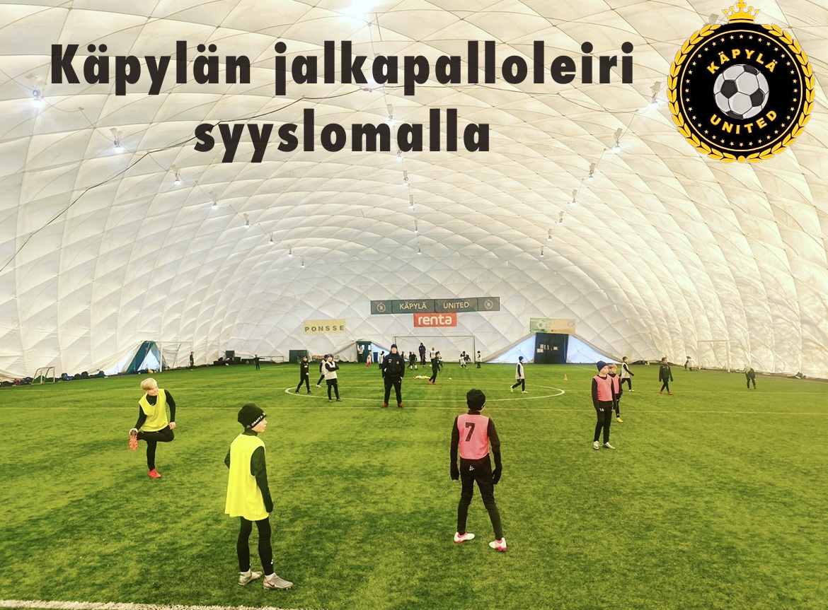 Kolmipäiväinen leiri 17-19.10.2022 Käpylän jalkapallohallissa